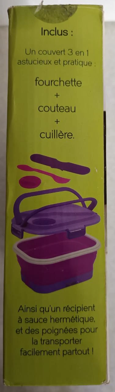 Retractable Silicone Waterproof Heated Lunch Box with Complete 3-in-1 Utensil Set – photo 9